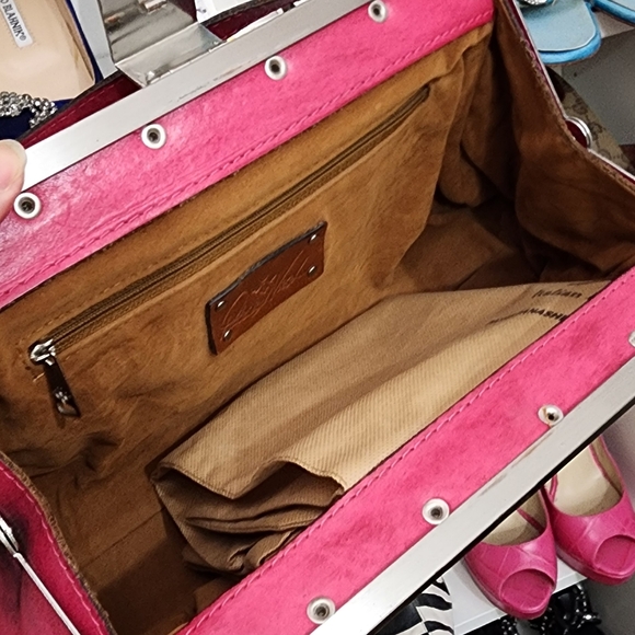 Rare Patricia Nash barbie pink top handle bag - Picture 15 of 16